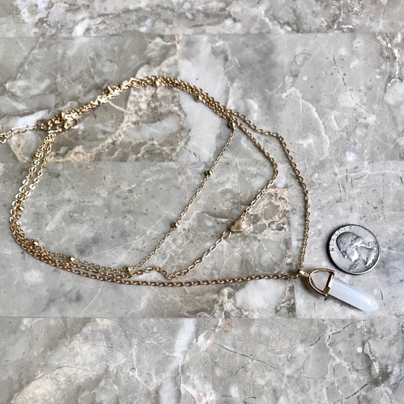 3 for $25⚡️layered heart stone pendant - Picture 5 of 5